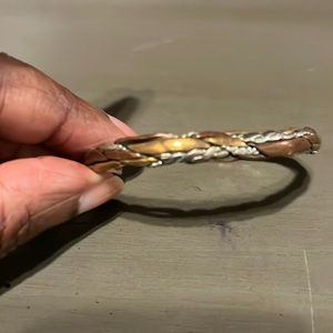 Copper with bronze and silver bracelet for arthritis and joint pain. Small